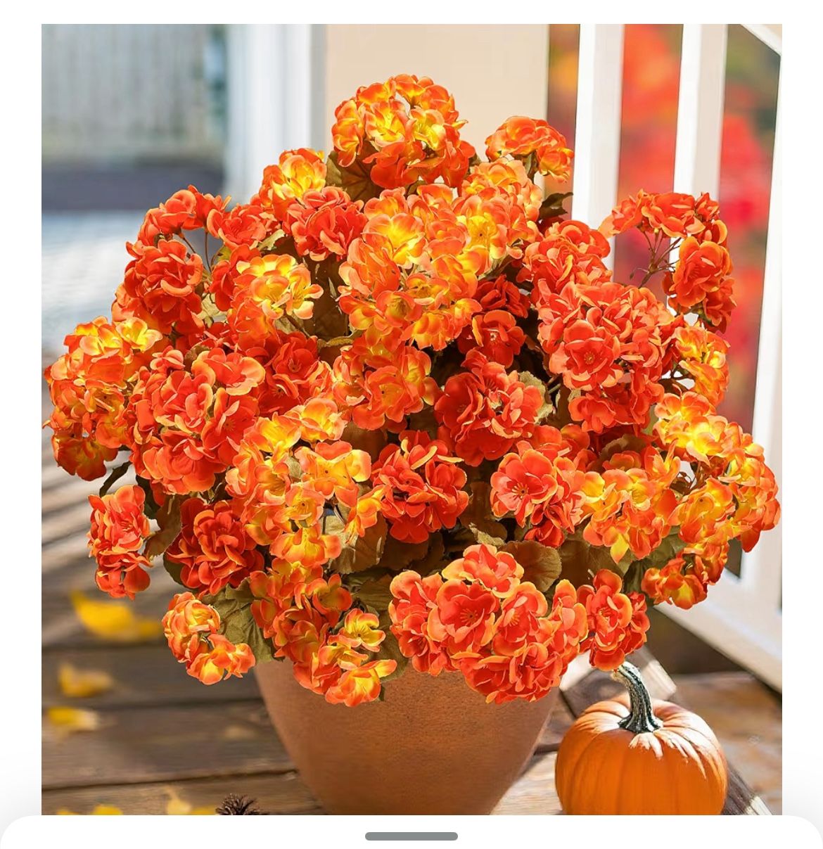 Geraniums Artificial Flowers