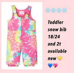 Toddler Snow bib Size 18-24m And 2t Available New $25 🙅🏻‍♀️ Firm Cash Or Zelle ONLY 