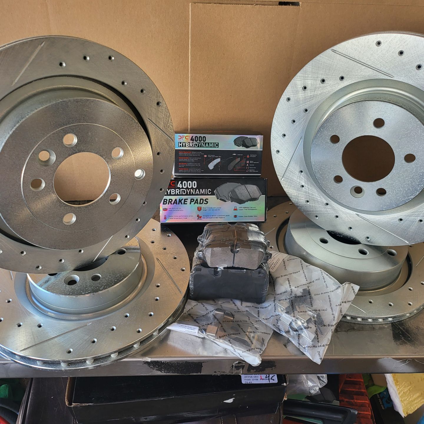 DRILL SLOT ROTORS 2008 2009 2010 2011 2012 Range Rover HSE SPORT BRAKE ...