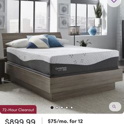 New In Box - King Sized Comforpedic Loft from Beautyrest Medium Gel Memory Foam Mattress