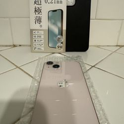 iPhone 13 AT&T/Cricket/Boost 128GB Clean Pink Used 81 Health CASE & PROTECTOR