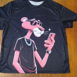 Pink Panther Men's Shirt Size 3xl Movie Show Black New