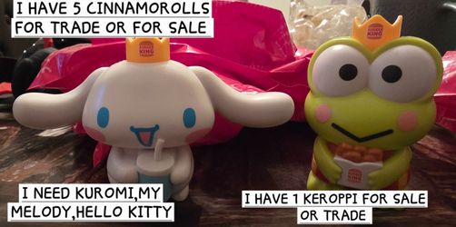 Hello kitty burger king toys