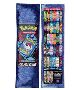 Pokemon Santa Cruz blind bag skateboard