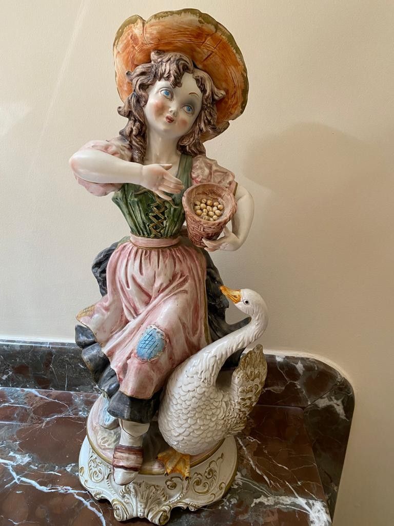 Porcelain Statues (2) - Made in Italy