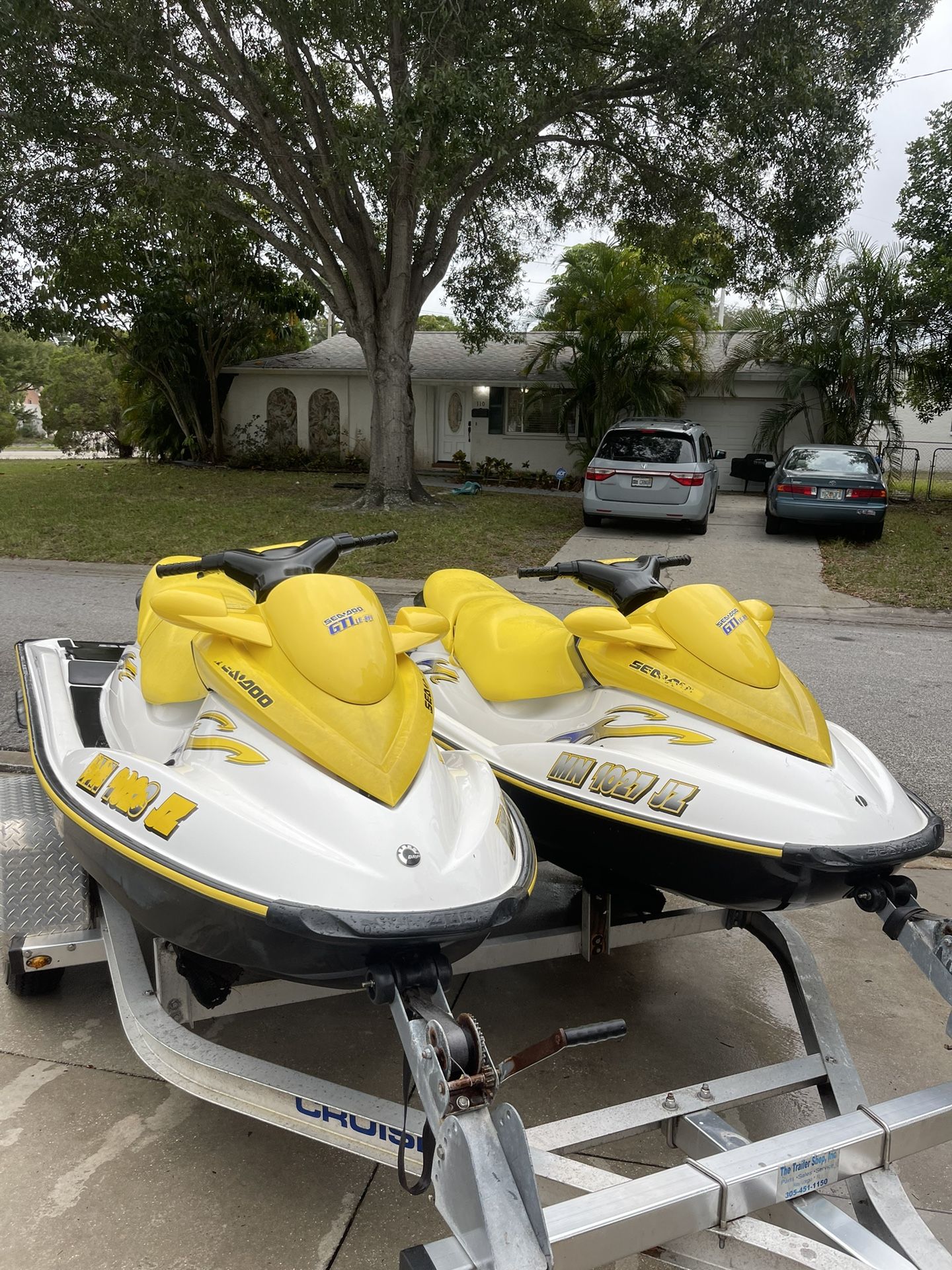 Twin 2005 Seadoo GTI LE RFI With Trailer for Sale in St. Petersburg