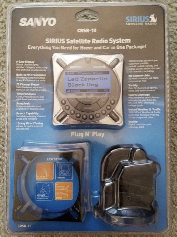NEW SIRIUS SATELLITE RADIO SYSTEM FOR SALE