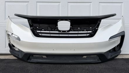 WHITE HONDA PILOT FRONT BUMPER 2019 2020 2021 2022