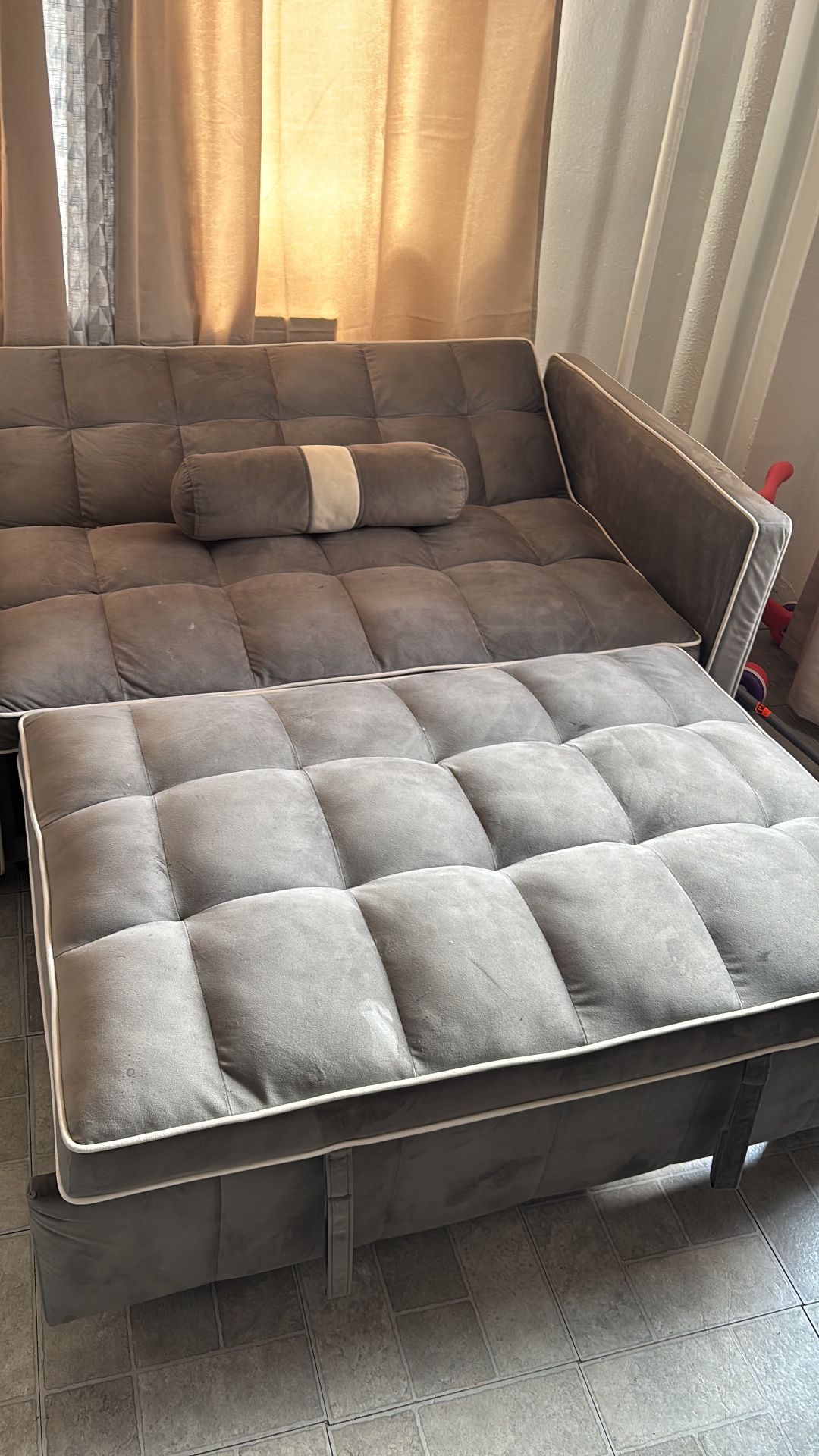 2 Seater Couch Pulls Out Into A Bed