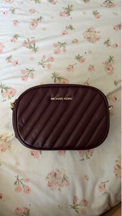 Burgundy MK Crossbody Purse