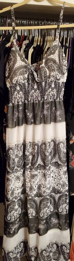 Black And White Sun Dress MEDIUM