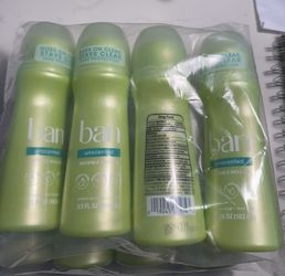 Ban Original Unscented 24-hour Invisible Antiperspirant, 3.5oz Roll-on Deodorant, 4-pack, Underarm Wetness Protection, with Odor-fighting Ingredients