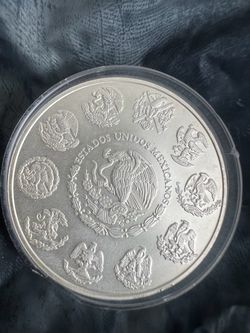 -Mexican Libertad Silver 2017 edition Coin in Capsule