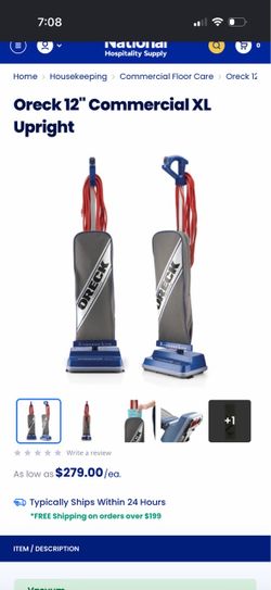 Oreck 12" Commercial XL Upright
