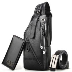 Crossbody Bag + Belt +Wallet 