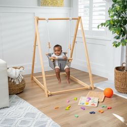 Foldable indoor baby swing