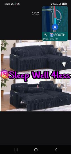 NEW SECTIONAL SOFA BED