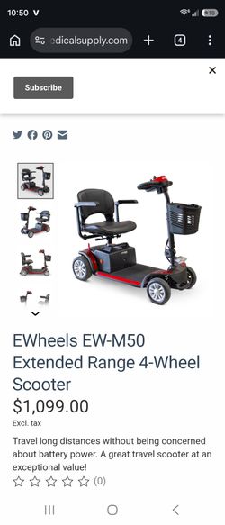 4 wheel mobility scooter extended range