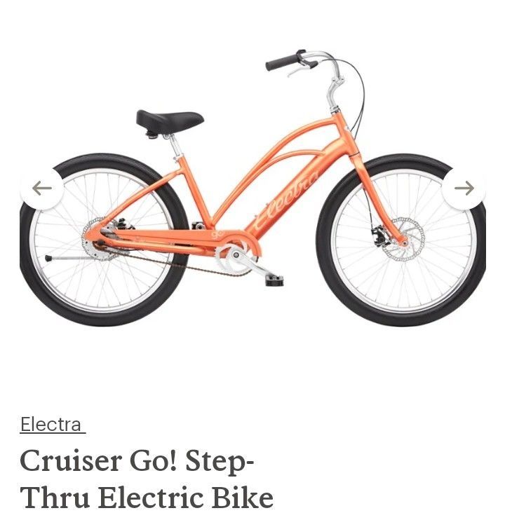 (Cruiser Electra, Electric Bike. Brand New. Need A Car Or RV (Will Take Trade For These Items)