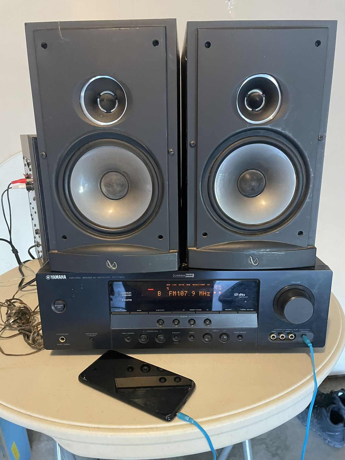 yamaha receiverinfinity sr2,yamaha subwoofer
