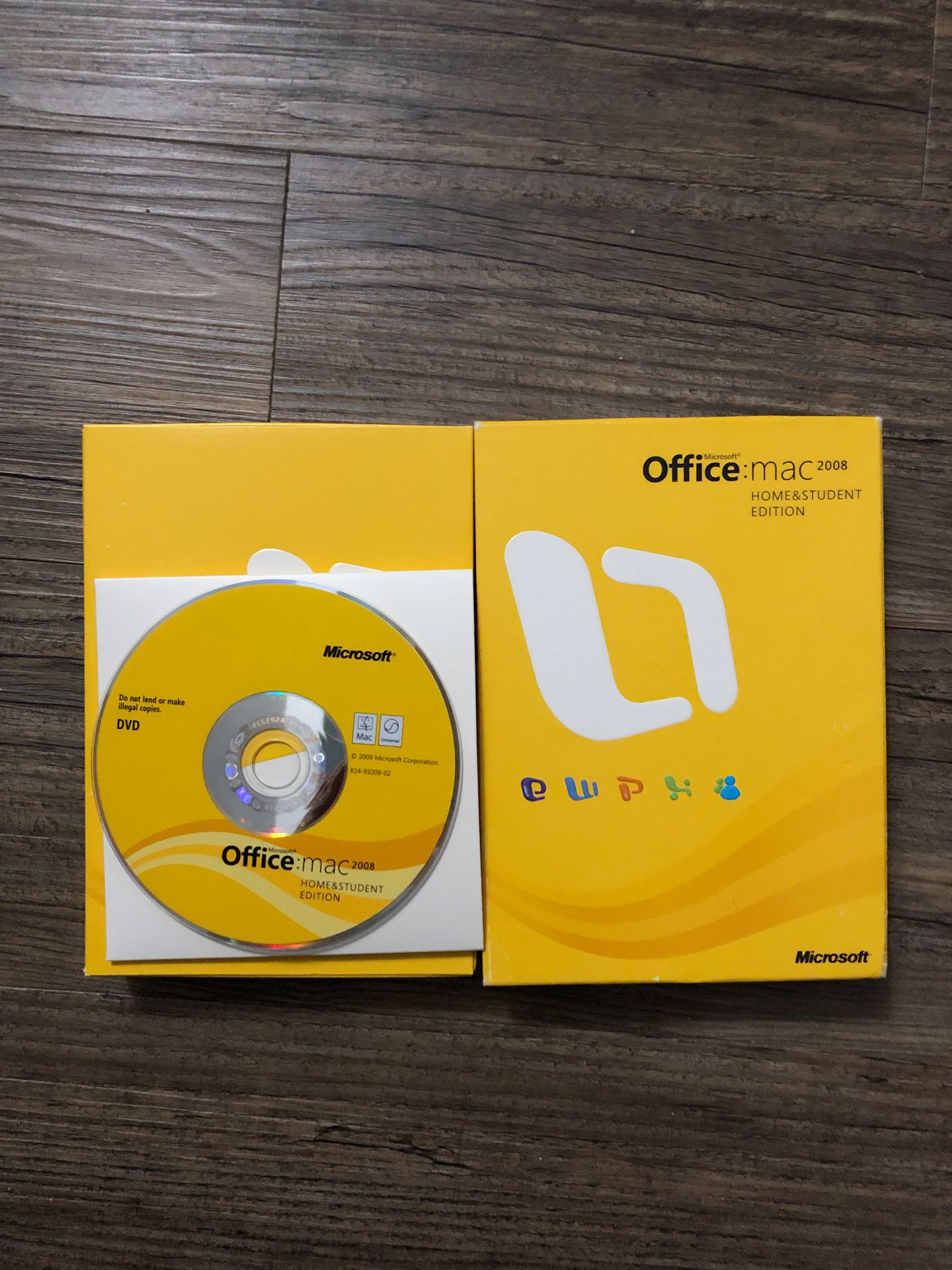 Microsoft Office Home & Student Edition 2008 MAC ONLY