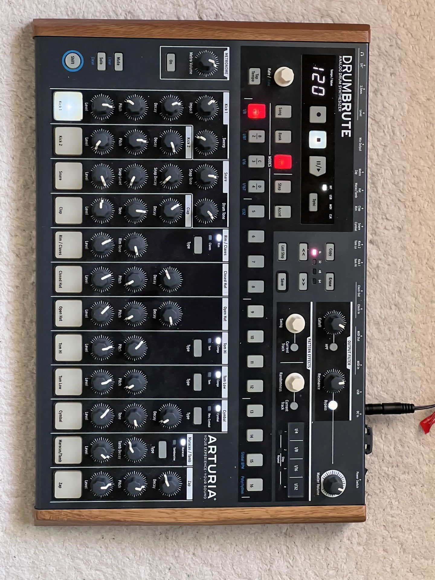 Artruria Drumbrute Drum Machine Synthesizer