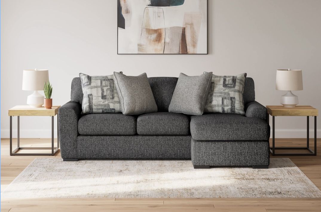 Sectional couch With Ottoman