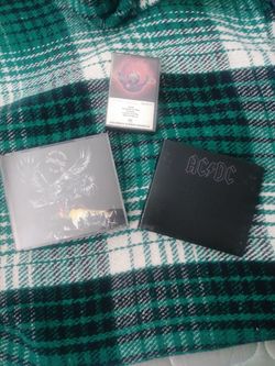 CD's: AC/DC, Judas Priest. Casette:journey