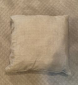 Beige Decorative Throw Pillow | Square Large Sized Throw Pillow | Dimensions in Description