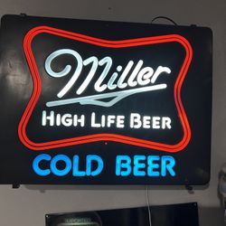 Miller Beer Neon Sign