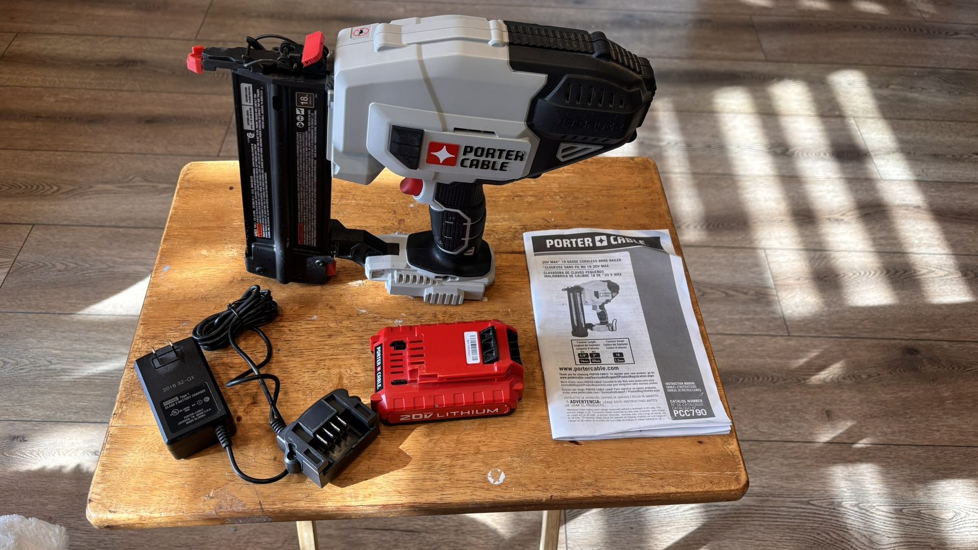 Porter Cable Cordless Brad Nailer 20v
