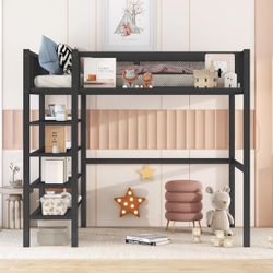 Twin Size Loft Bed Frame