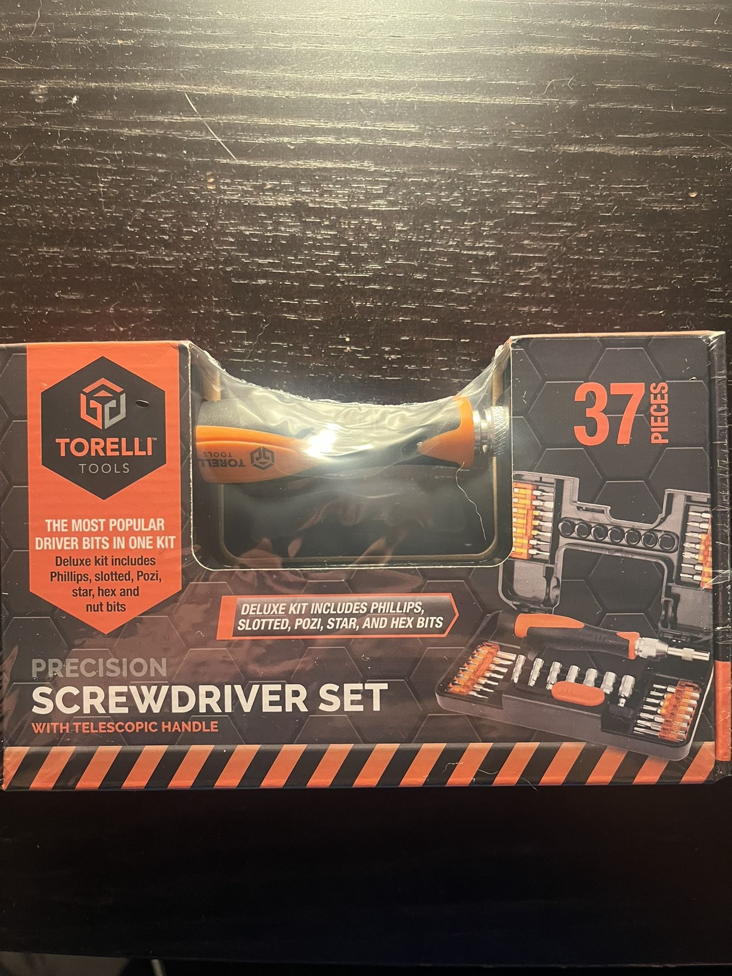 TORELLI 37 Pieces Precision Screwdriver Phillips, Slotted, Pozi, Star & Hex Bits