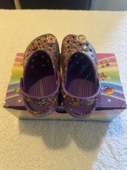 Lisa Frank Crocs Unisex Size 4 Men 6 Woman Great Condition 