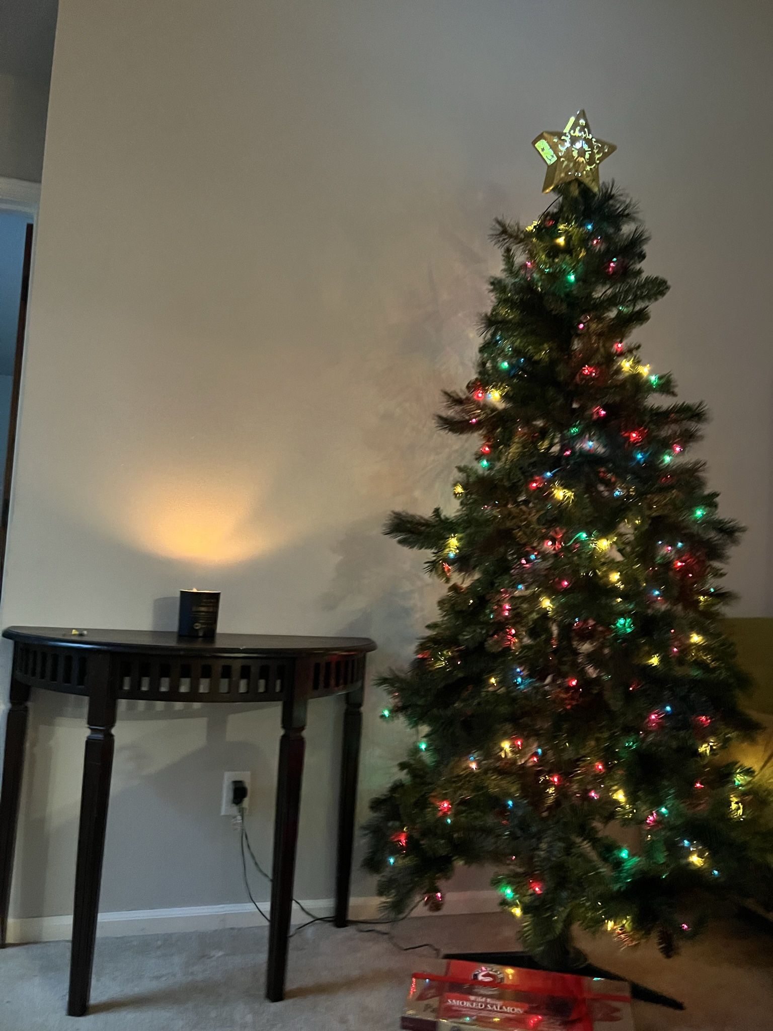 7’  Prelit Christmas Tree With Box