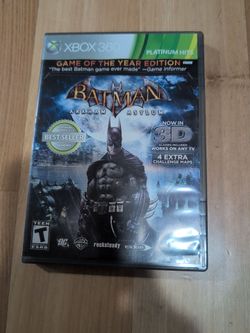 Xbox 360 Batman Arkham Asylum GOTY Platinum Hits