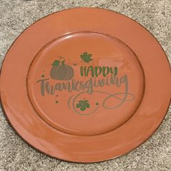 Set Of 4 Thanksgiving Themed Decorative Plates