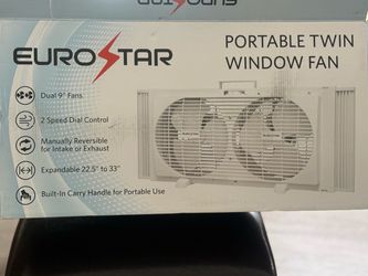 Eurostar Portable Twin Window Fan
