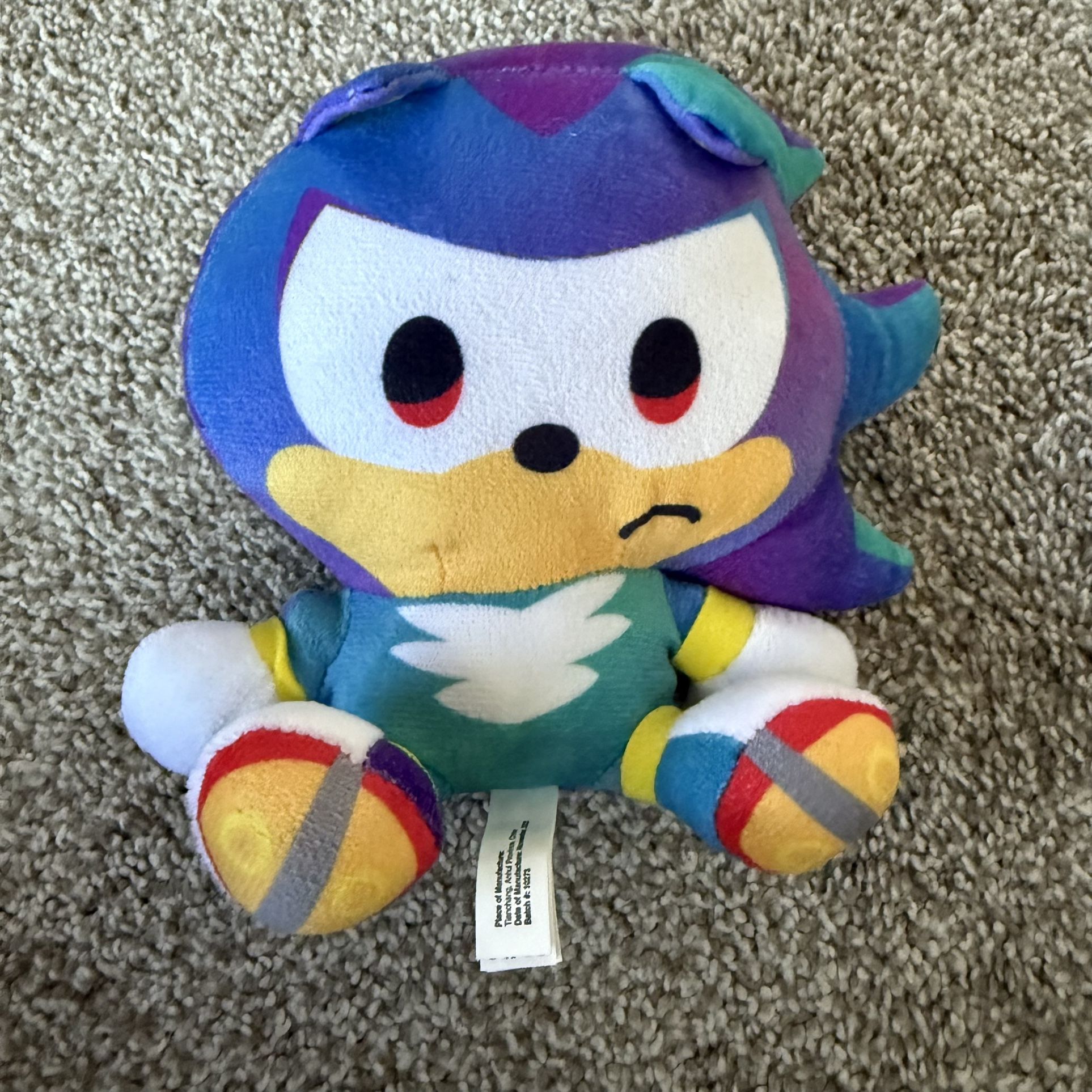 Big Head Sonic the Hedgehog Gradient Sega Plush Stuffed Animal Toy