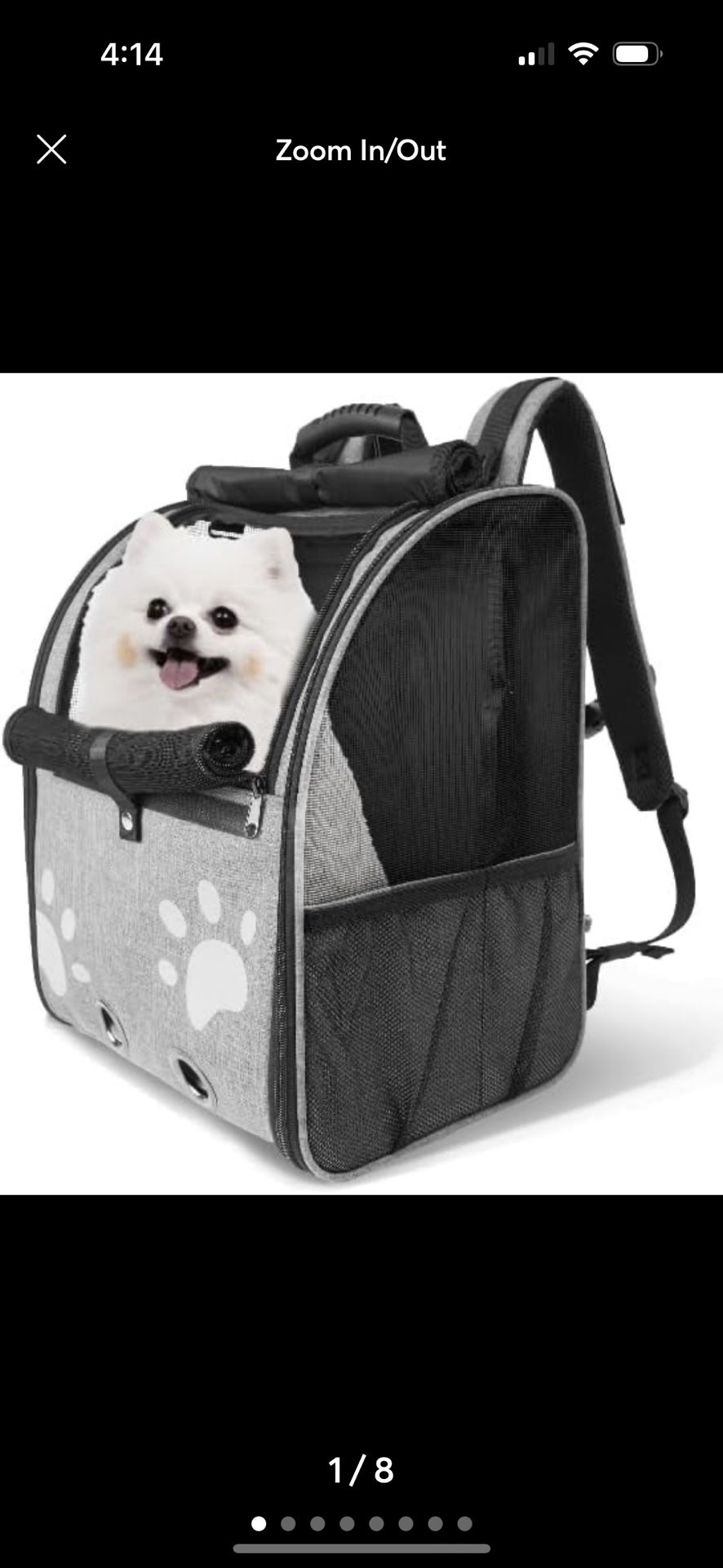 Dog Cat Pet Carrier Backpack Bag Comfort Soft Travel Breathable Mesh Shoulder US