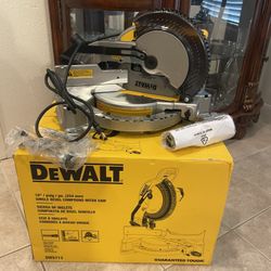 NEW DEWALT 10” SINGLE BEVEL COMPOUND MITER SAW