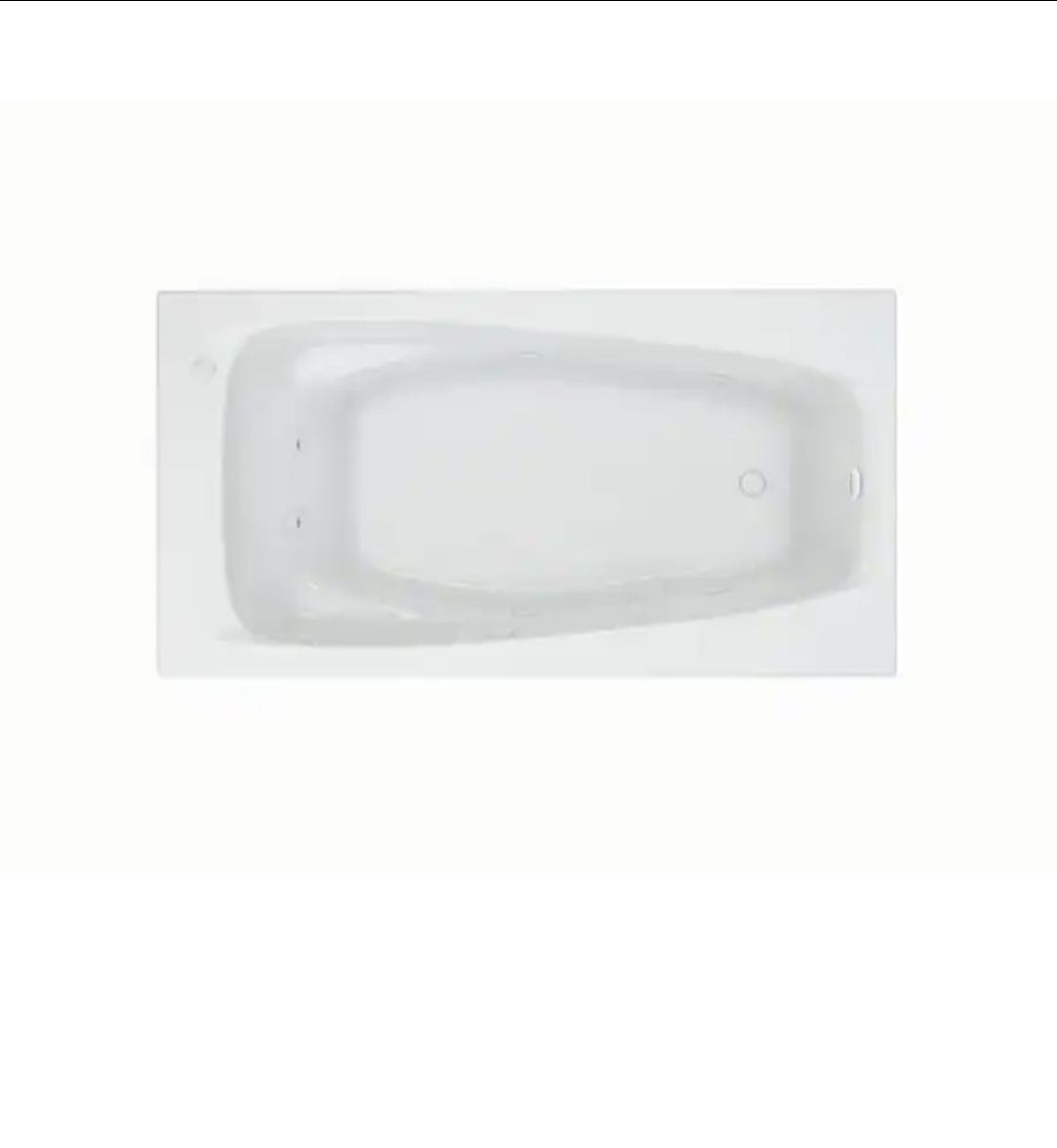 American Standard
EverClean 60 in. x 32.75 in. Rectangular Whirlpool Bathtub with Reversible Drain in White