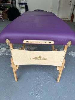 MASSAGE TABLE/ STRONGLITE/ EARTHLITE/ WAS $395/ NOW ASKING $59.99