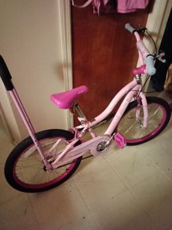 Girls Pink BMX Style Bike