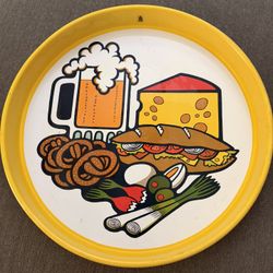 1970’s Vintage Cheinco Beer, Cheese, Pretzels, Sub Serving Tray