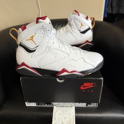 Brand new Air Jordan Cardinal 7’s size 13 with original boxes and proof of purchase. 
