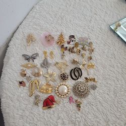 40 Costume Broaches