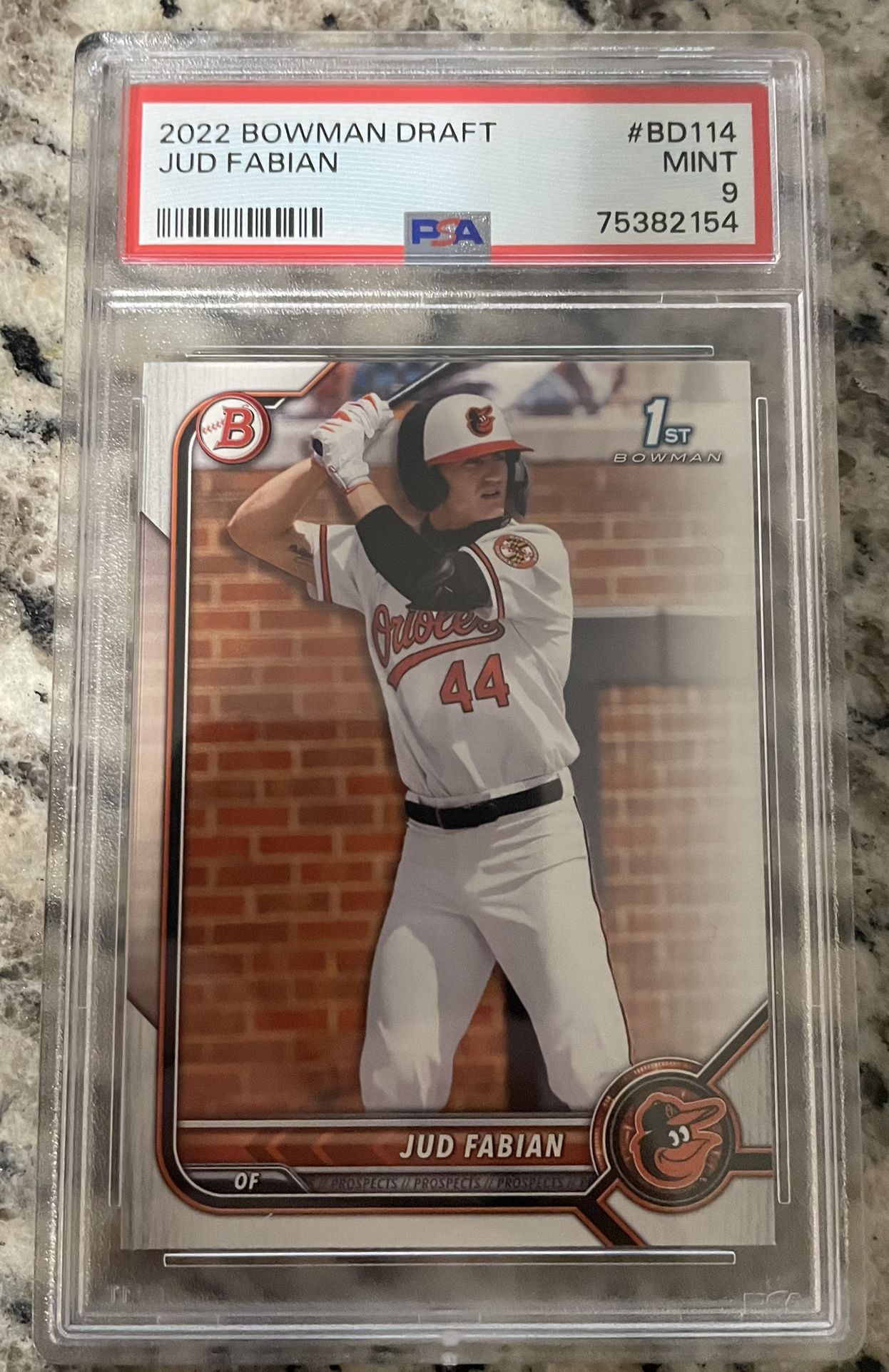 2022 1st Bowman Draft #BP114 Jud Fabian PSA 9 Mint