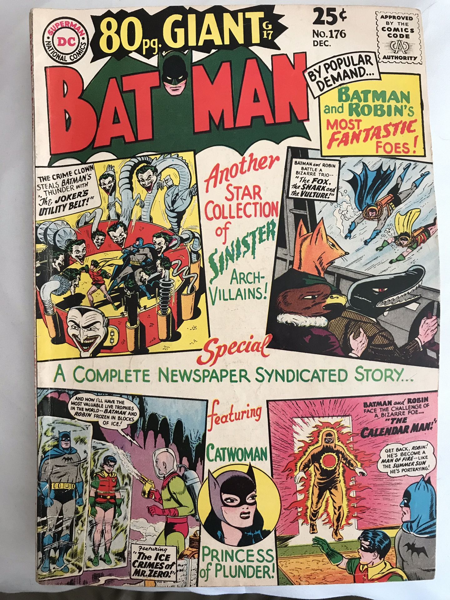 DC Comics 80 pg. Giant Dic 1965 No176 - Bat Man