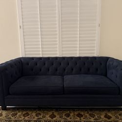 Navy Chesterfield Sofa